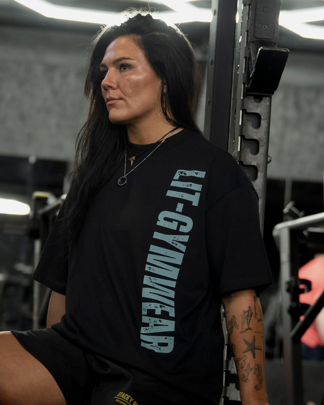 Deep Black Oversize Tee