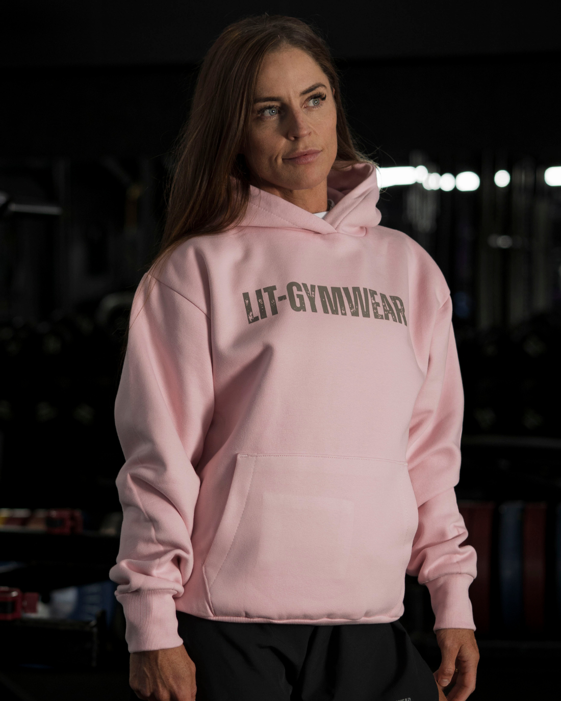 Baby Pink / Steel Hoodie