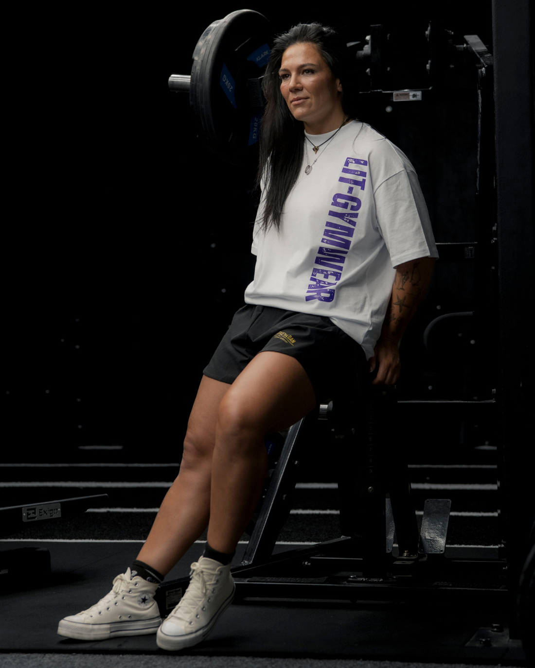 Frost White / Violet Oversize Tee