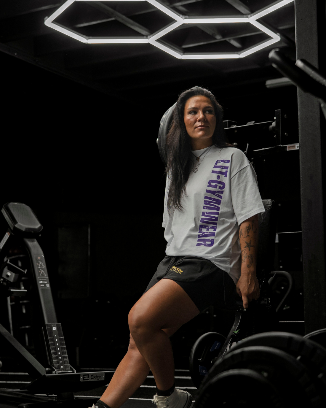 Frost White / Violet Oversize Tee