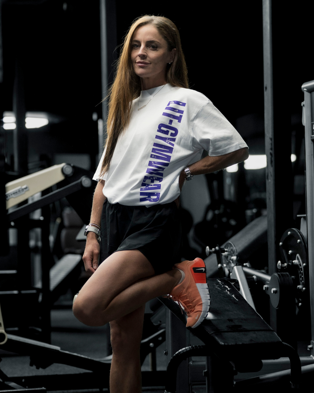 Frost White / Violet Oversize Tee