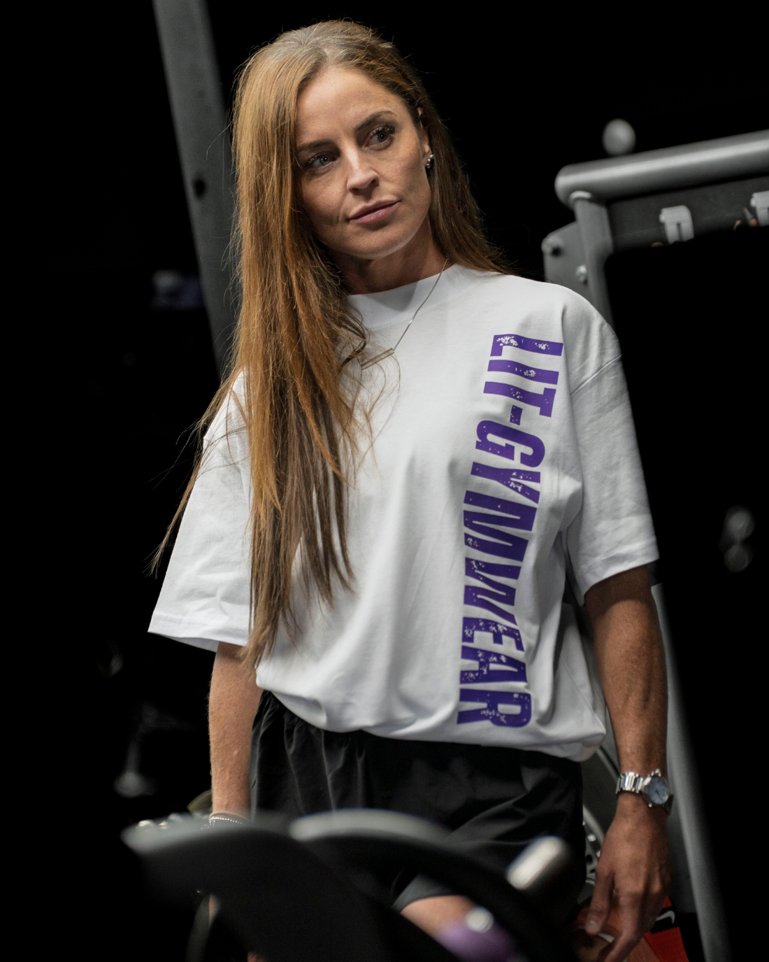 Frost White / Violet Oversize Tee