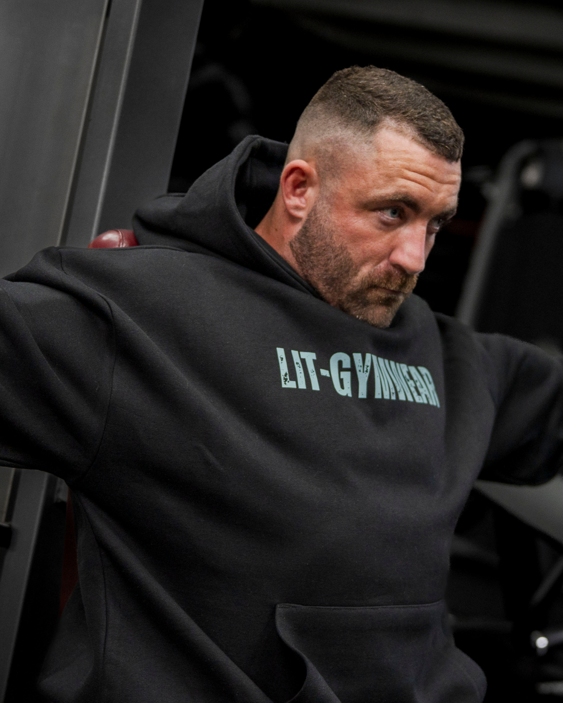 Deep Black / Aloe Hoodie